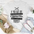 Womens Pro Choice Cut Protest Unisex T-Shirt Unique Gifts