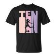10 Years Soccer Girls Gift 10Th Birthday Football Player Unisex T-Shirt