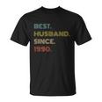 31St Wedding Anniversary Best Husband Since 1990 Unisex T-Shirt