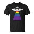 Alien Abduction Gay Pride Lgbtq Gaylien Ufo Proud Ally Unisex T-Shirt