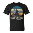 Best Cat Dad Ever Vintage Cat Daddy Father Unisex T-Shirt