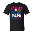 Bows Or Burnouts Papa Loves You Gender Reveal Party Idea Unisex T-Shirt