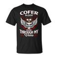 Cofer Blood Runs Through My Veins Name V2 Unisex T-Shirt