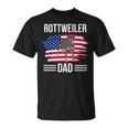 Dog Owner Us Flag 4Th Of July Fathers Day Rottweiler Dad Unisex T-Shirt