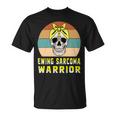 Ewings Sarcoma Warrior Skull Women Vintage Yellow Ribbon Ewings Sarcoma Ewings Sarcoma Awareness Unisex T-Shirt