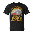 Father Grandpa Being A Dad Is An Honor Being A Pops Is Priceless 248 Family Dad Unisex T-Shirt