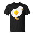 Fried Egg Chicken Sunny Side Up Egg Yolk Breakfast Food Unisex T-Shirt