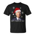 Funny Anti Joe Biden Happy 4Th Of July Merry Christmas Unisex T-Shirt