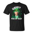 Happy 4Th Of July Biden Leprechaun Shamrock St Patricks Day Unisex T-Shirt