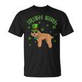 Irish Girl Leprechaun Poodle Dog St Patricks Day Kids Unisex T-Shirt