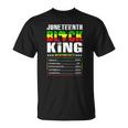 Juneteenth Black King Nutritional Facts Boys T-shirt