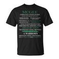 Mcgee Name Mcgee Completely Unexplainable T-Shirt