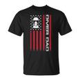 Mens 4Th Of July Us Flag Diver Dad Gift For Fathers Day Unisex T-Shirt