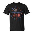 Mens All American Dad 4Th Of July Family Matching Cute Holiday Unisex T-Shirt