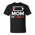 Mom Of 2 Boys Shirt From Son Mothers Day Birthday Women Active 154 Trending Shirt Unisex T-Shirt