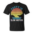 Party In Slow Motion Vintage Funny Boating Boating Gifts Unisex T-Shirt