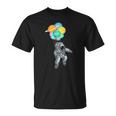 Planet Balloons Astronaut Space Science Unisex T-Shirt