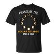 Solar Eclipse 2024 Phases Of The Solar Eclipse April 8 2024 T-shirt