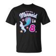 This Cute Mermaid Is 8 Girls 8Th Birthday Unisex T-Shirt