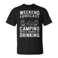 Weekend Forecast Camping With A Chance 22 Shirt Unisex T-Shirt