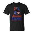 Womens All American Granny Grandma Sunglasses Usa Flag 4Th Of July Unisex T-Shirt