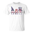 4Th Of July Patriotic Gnomes American Usa Flag Unisex T-Shirt