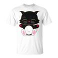 Cat Cut Cat Cat Lovers Black Cat Funny Cat Birthday Cat Gift Cat Danger Kitty Unisex T-Shirt