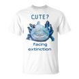 Cute Axolotl Facing Extinction Unisex T-Shirt