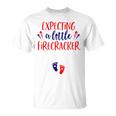 Expecting A Little Firecracker New Mom 4Th Of July Pregnancy Unisex T-Shirt