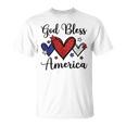 God Bless America Patriotic 4Th Of July Motif For Christians Unisex T-Shirt