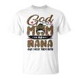 God Gifted Me Two Titles Mom And Nana Leopard Unisex T-Shirt