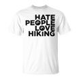 Hate People Love Hiking V2 Unisex T-Shirt