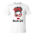 March Girl Women Face Wink Eye Bandana Birthday Gifts 548 Trending Shirt Unisex T-Shirt