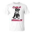 Miniature Schnauzer At Home Child Wrangler Multi Tasking Dog Unisex T-Shirt