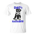 Miniature Schnauzer At Home Dads Favourite Multi Tasking Dog Unisex T-Shirt