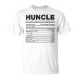 Premium Huncle Like A Regular Uncle But Way More Good Looking Nutrition Chart Unisex T-Shirt