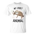 Sloth My Spirit Animal Nap Sloth Lazy 843 Shirt Unisex T-Shirt