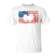 Womens Pomeranian For Dog Mom Dog Dad Usa Flag 4Th Of July Unisex T-Shirt