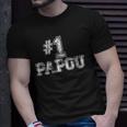 1 Papou Number One Sports Fathers Day Gift Unisex T-Shirt Gifts for Him