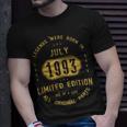 1993 July Birthday 1993 July Limited Edition T-Shirt Gifts for Him