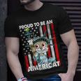 4Th Of July Proud To Be An Americat Us American Flag Cat Unisex T-Shirt Gifts for Him