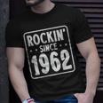 60Th Birthday Vintage Hard Rock Rockin Since 1962 Unisex T-Shirt Gifts for Him