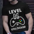 6Th Birthday Level 6 Unlocked Video Gamer Birthday Unisex T-Shirt Gifts for Him