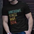 8 Years Old Gifts Awesome Since May 2014 8Th Birthday Unisex T-Shirt Gifts for Him