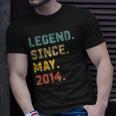 8 Years Old Gifts Legend Since May 2014 8Th Birthday Unisex T-Shirt Gifts for Him