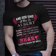 Albert Name And God Said Let There Be Albert T-Shirt Gifts for Him