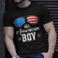 All American Boy Us Flag Sunglasses For Matching 4Th Of July Unisex T-Shirt Gifts for Him