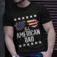 All American Dad 4Th Of July Memorial Day Matching Family Unisex T-Shirt Gifts for Him