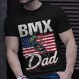 American Flag Bmx Dad Fathers Day Funny 4Th Of July Unisex T-Shirt Gifts for Him