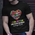 Asian American And Pacific Islander Heritage Month Heart Unisex T-Shirt Gifts for Him